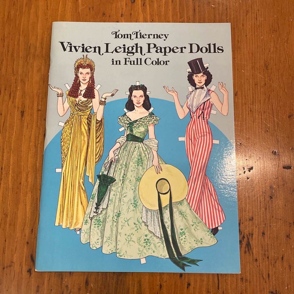 Vintage NWOT Vivian Leigh paper doll book by Tom Tierney Gone With the Wind